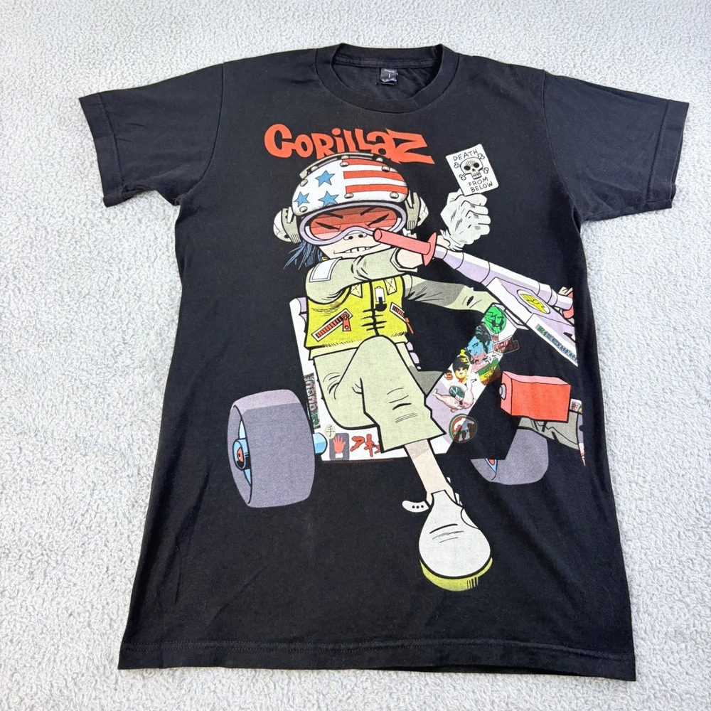 Gorillaz Graphic Band Tee Mens S Black Noodle Death From Below Tultex Cotton